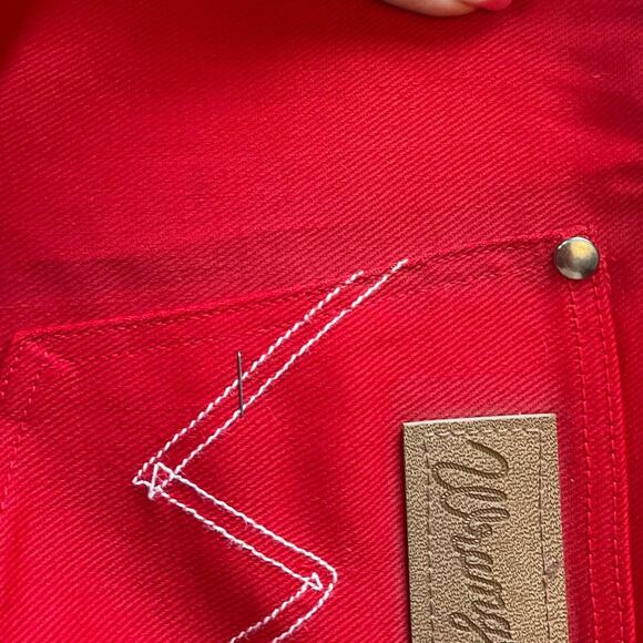 Collectors Dream! NOS VINTAGE 1970’s Red Wrangler Jeans Junior Size 7/8 - Picture 11 of 16